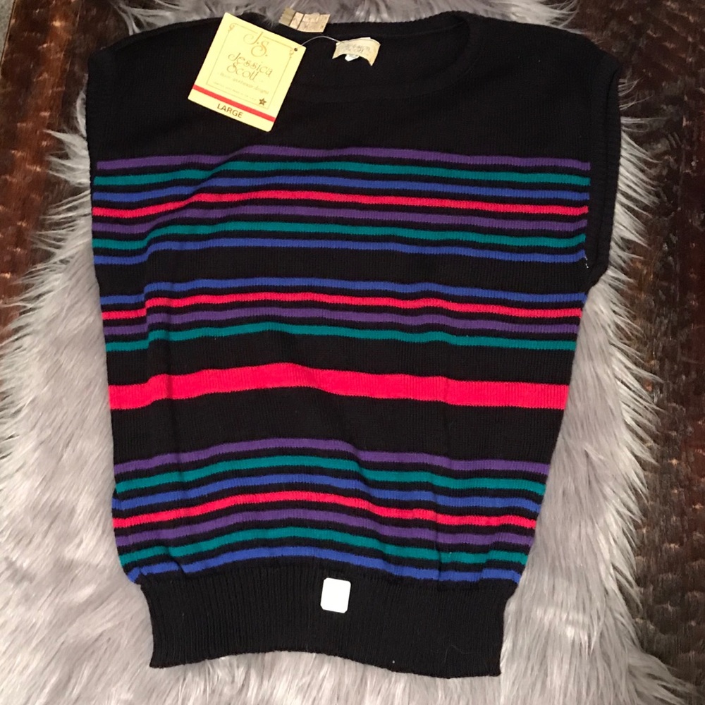 Vintage 80’s Jessica Scott Sweater Top- NWT!